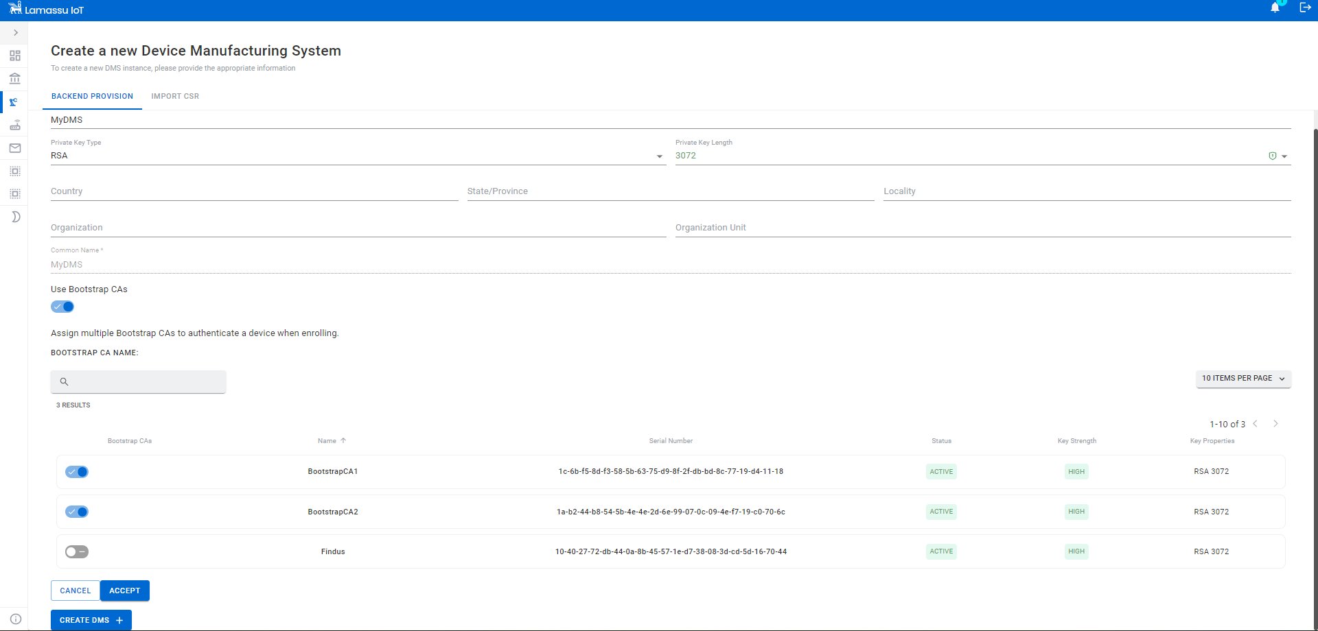 CloudHostedDMS